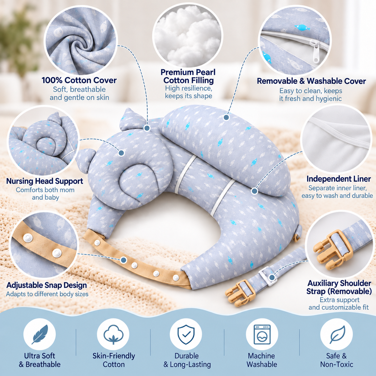 NestMom Wearable Nursing Pillow